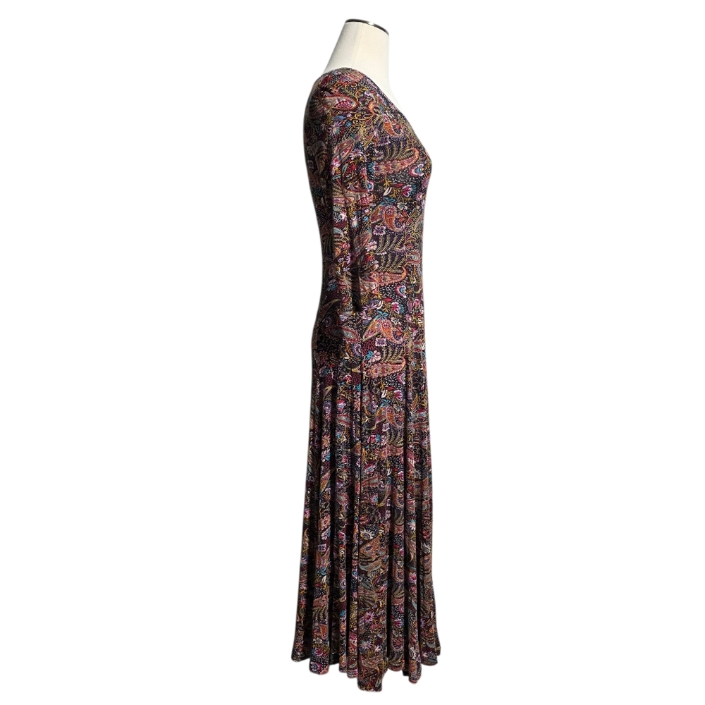 EARTHBOUND TRADING CO PAISLEY MAXI DRESS SZ M - Picture 3 of 8